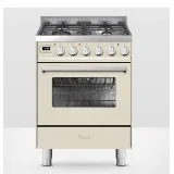 Cuisine avec plaque de cuisson gaz Ilve 60 cm en 5 couleurs.