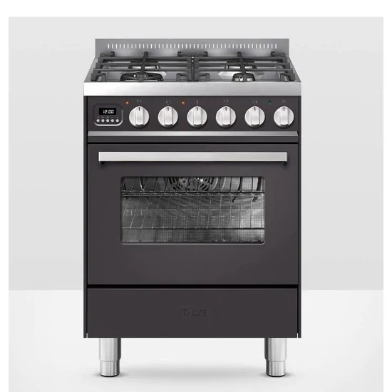 Cuisine avec plaque de cuisson gaz Ilve 60 cm en 5 couleurs.