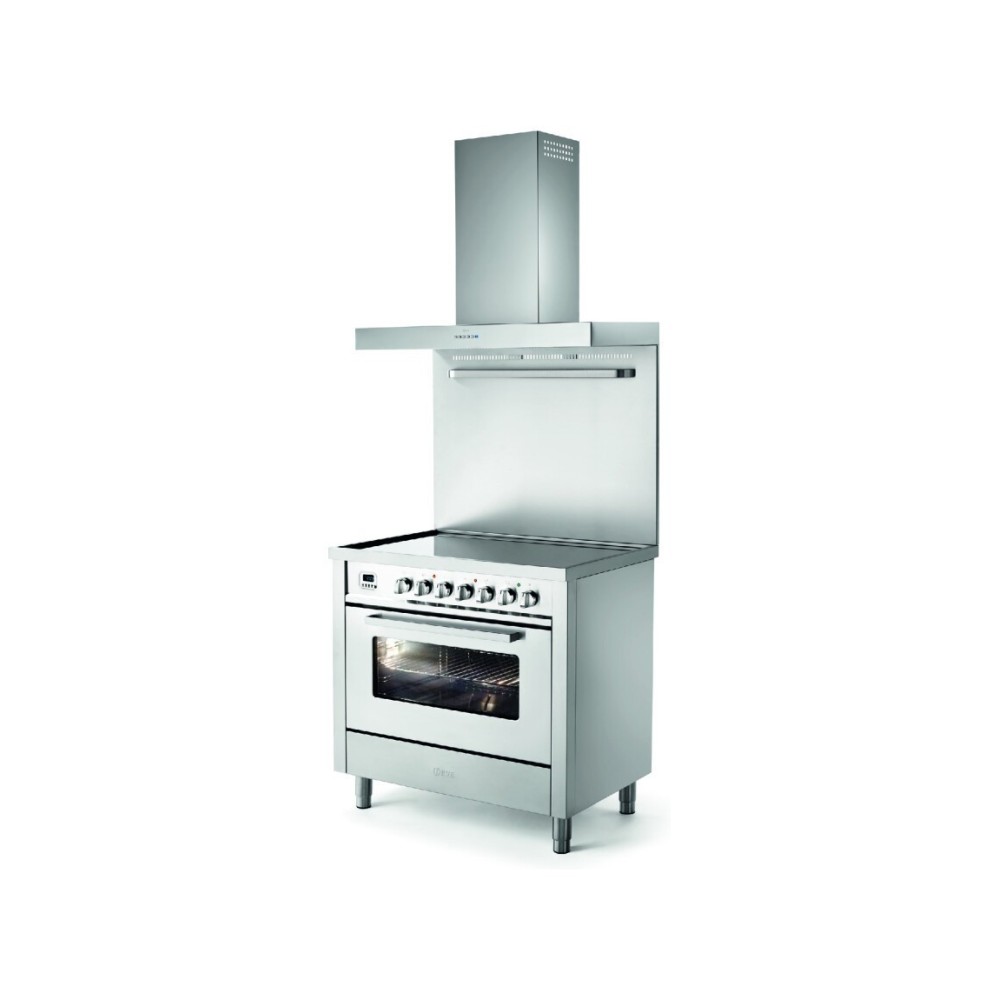 Cocina con cocina de gas Ilve 90 cm en 5 Colores.