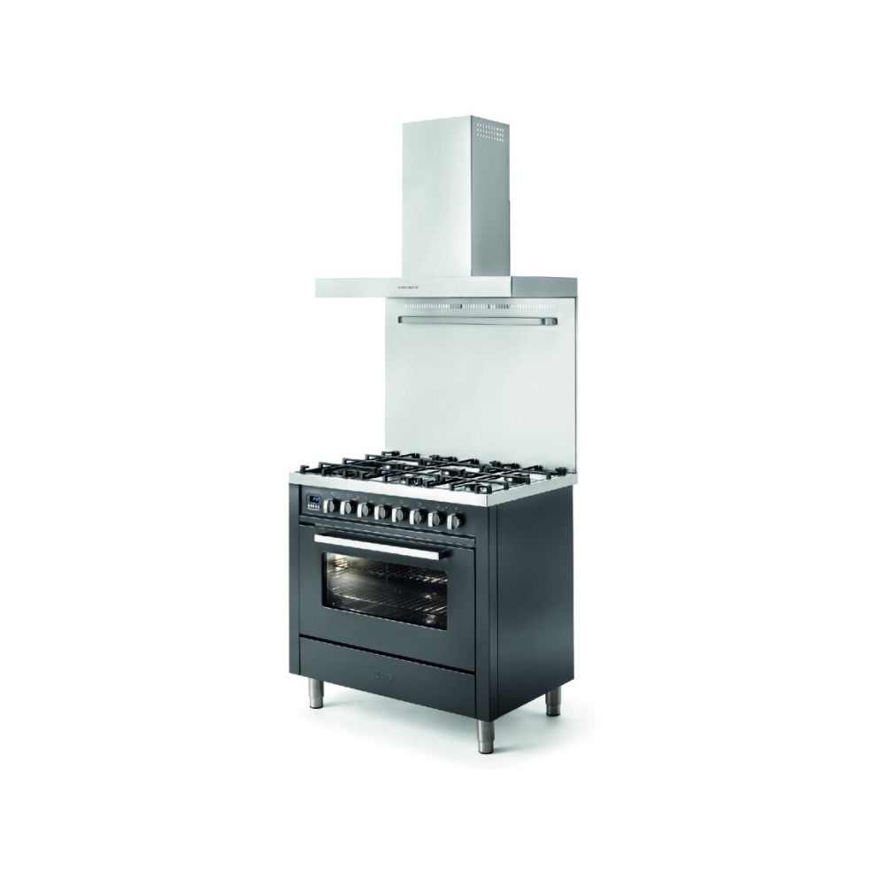 Cocina con cocina de gas Ilve 90 cm en 5 Colores.