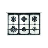 Cuisine avec plaque de cuisson gaz Ilve 90 cm en 5 couleurs.