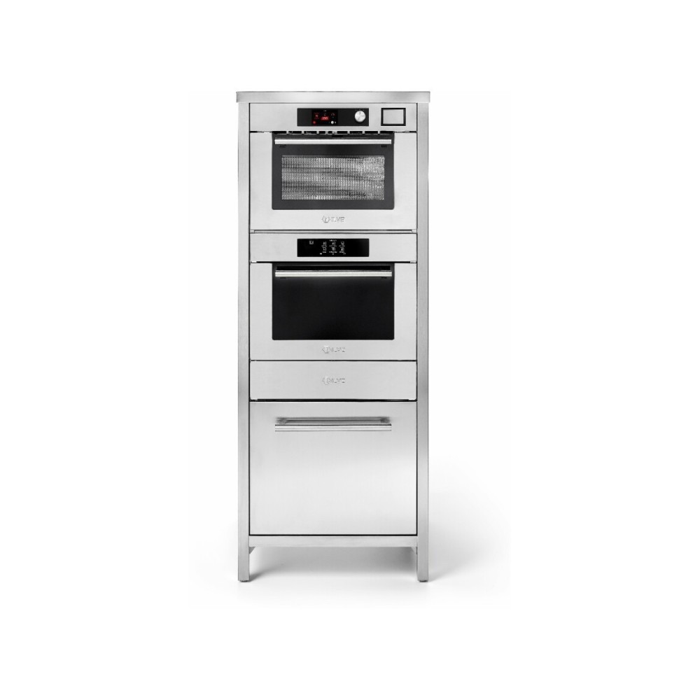 Stainless Steel Star Column ILVE CSTAR/SS with Ultracombi Oven and Button