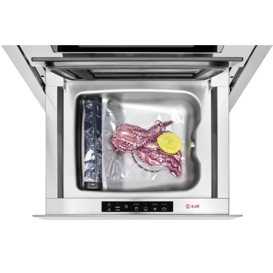 Columna estrella de acero inoxidable ILVE CSTAR/SS con horno ultracombi y botón