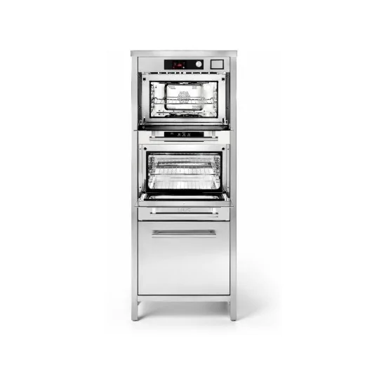 Stainless Steel Star Column ILVE CSTAR/SS with Ultracombi Oven and Button