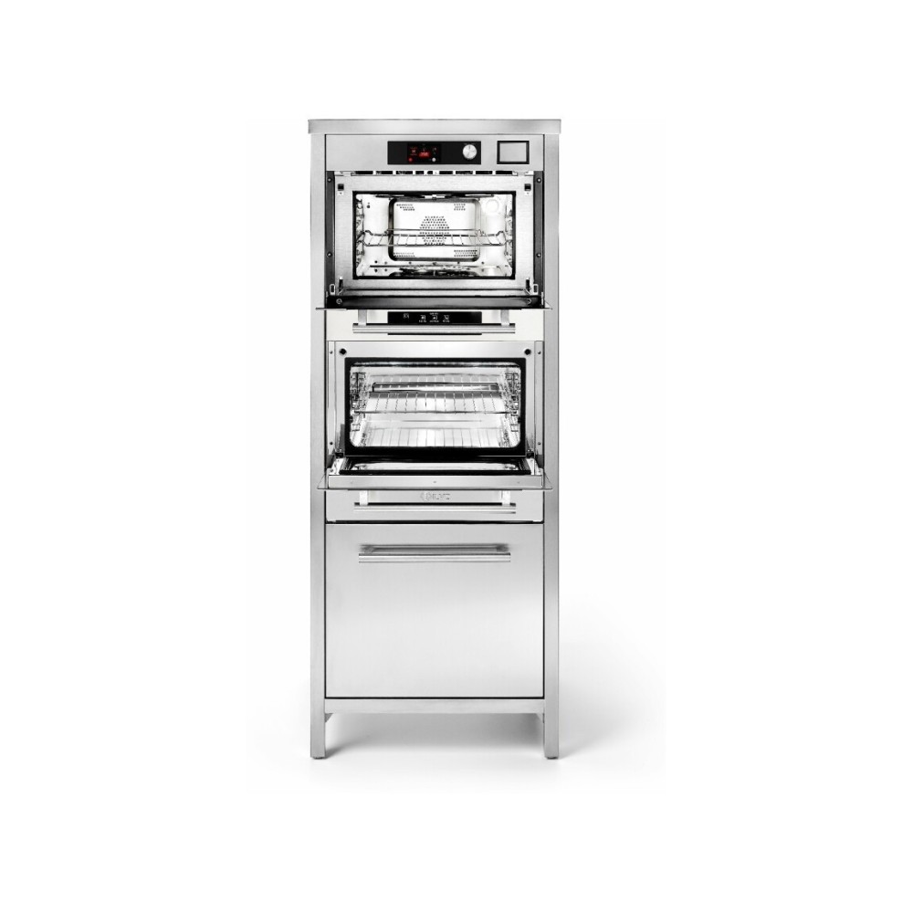 Stainless Steel Star Column ILVE CSTAR/SS with Ultracombi Oven and Button
