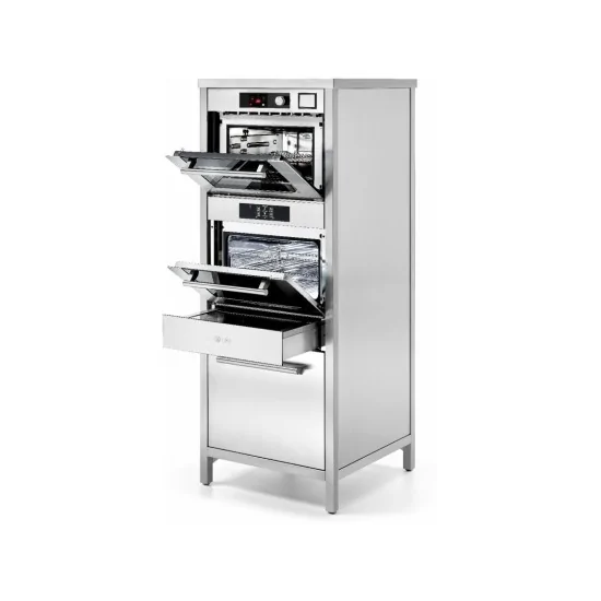 Edelstahl Star Column ILVE CSTAR/SS mit Ultracombi Backofen und Knopf