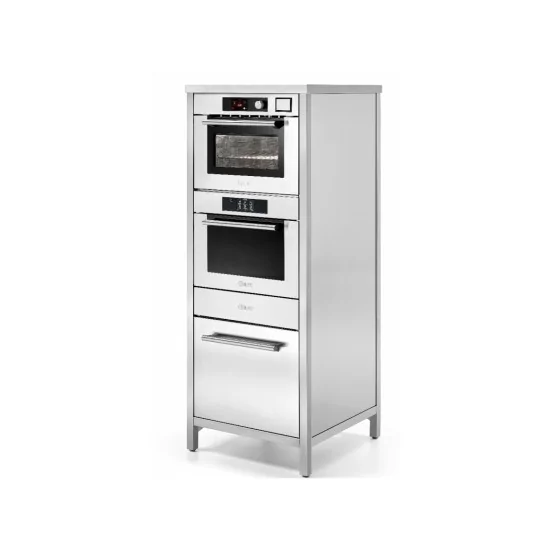 Edelstahl Star Column ILVE CSTAR/SS mit Ultracombi Backofen und Knopf