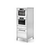 Edelstahl Star Column ILVE CSTAR/SS mit Ultracombi Backofen und Knopf