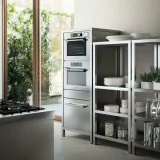 Stainless Steel Star Column ILVE CSTAR/SS with Ultracombi Oven and Button
