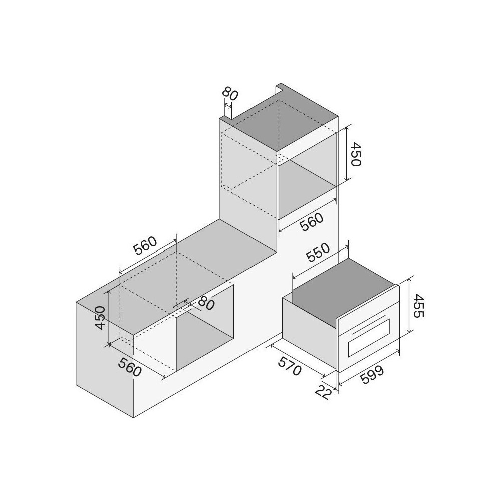 Ilve : Four compact à trois voies avec air chaud, vapeur et micro-ondes de différentes couleurs.