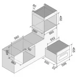 Ilve kompakter elektrischer Pizzaofen – 400 °C, 5 Farben, eingebaut, 60 cm.