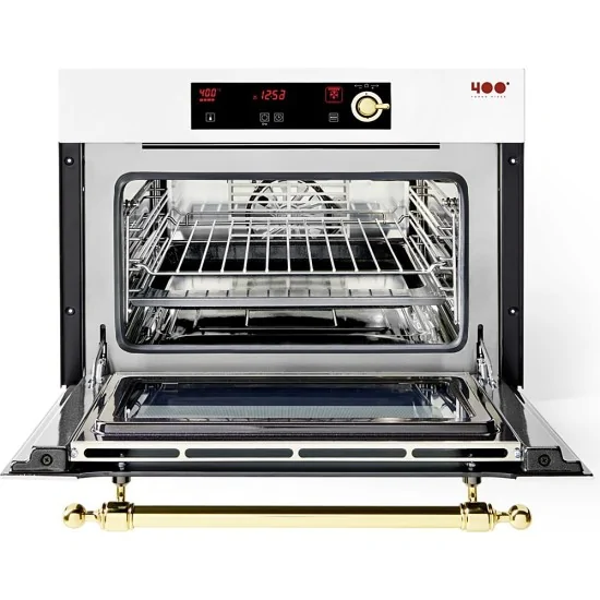 Ilve kompakter elektrischer Pizzaofen – 400 °C, 5 Farben, eingebaut, 60 cm.