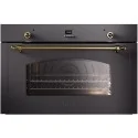 90 cm Ilve oven - 30-300°C. : colours - s.Steel SS, Knob and handrail finishing - Brass