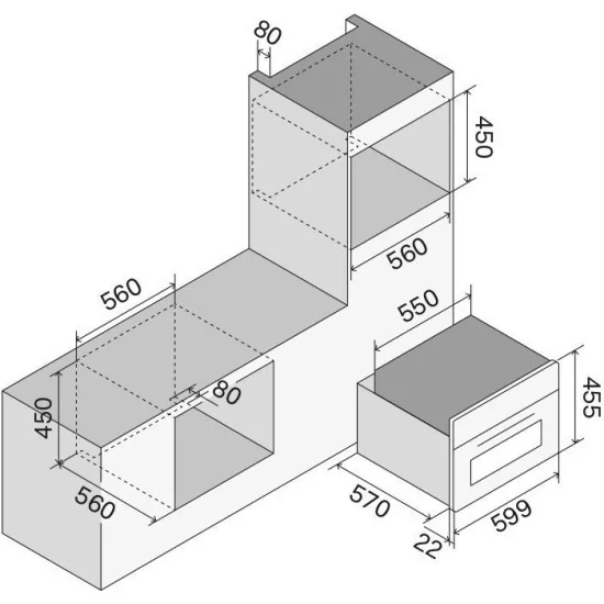 Ilve Trivalent Oven: Hot Air, Steam and Microwave