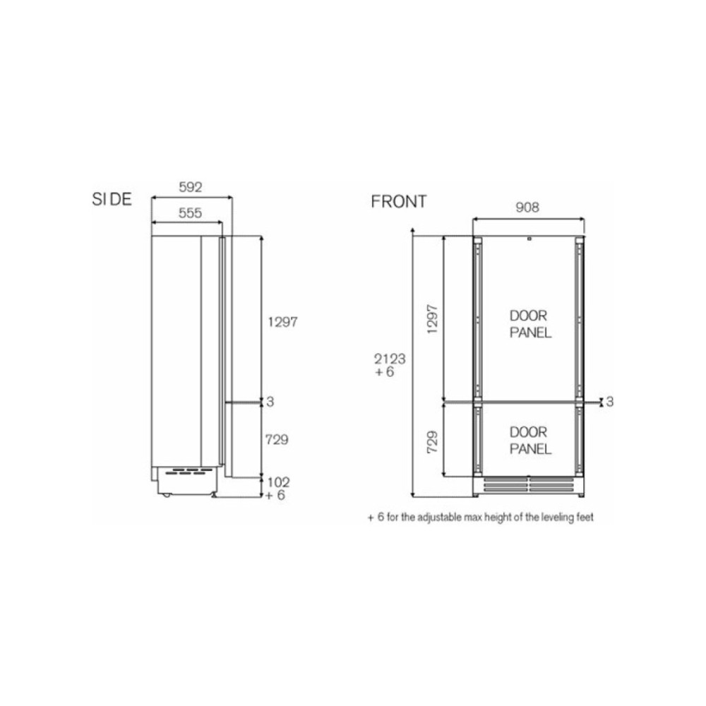 专业制冷器 加上90cm H212