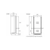 Frigorifero Professionale Combinato da Incasso 90cm H212