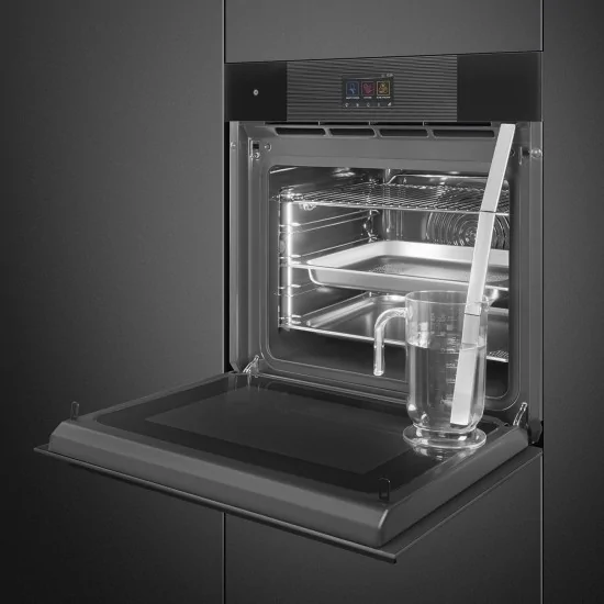 Печь Smeg SO6104APB3 Комбинированный пар и микроволновая печь 60 см Магазин