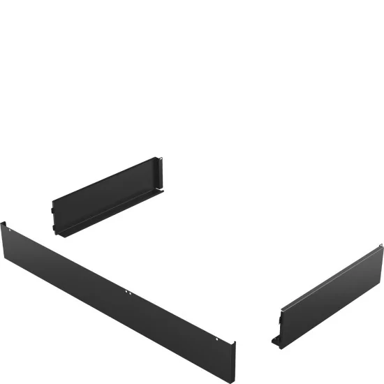 KIT zoccolo, 90cm , tre lati, nero, per cucine Portofino CPF9 o Sinfonia C9