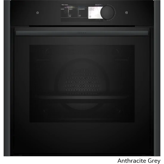 Oven with built-in steam 60 x 60 cm Flex Anthracite design