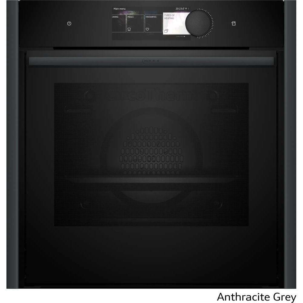 Oven with built-in steam 60 x 60 cm Flex Anthracite design