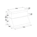 Fulgor FPRHD 482 TC: die 120-cm-Haube, die alle Dämpfe absaugt : Farben - edelstahl