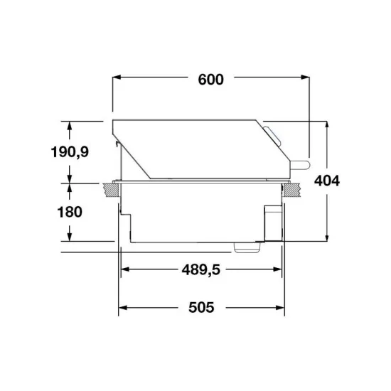 High lid for Fulgor FOBQ HL 1000 barbecues: the essential accessory for roasts and slow cooking