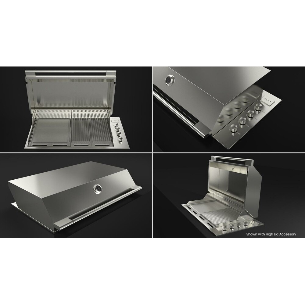 High lid for Fulgor FOBQ HL 1000 barbecues: the essential accessory for roasts and slow cooking