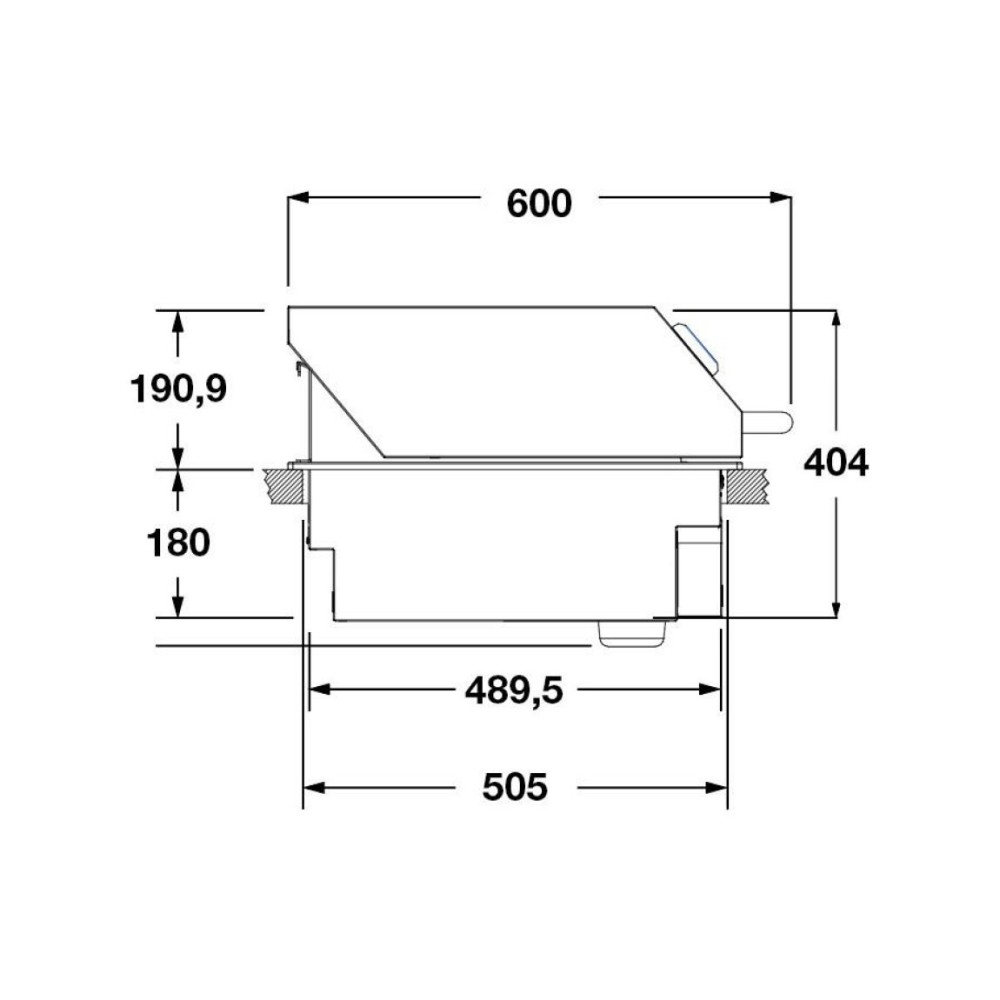 High lid for Fulgor FOBQ HL 800 barbecues: the essential accessory for roasts and slow cooking