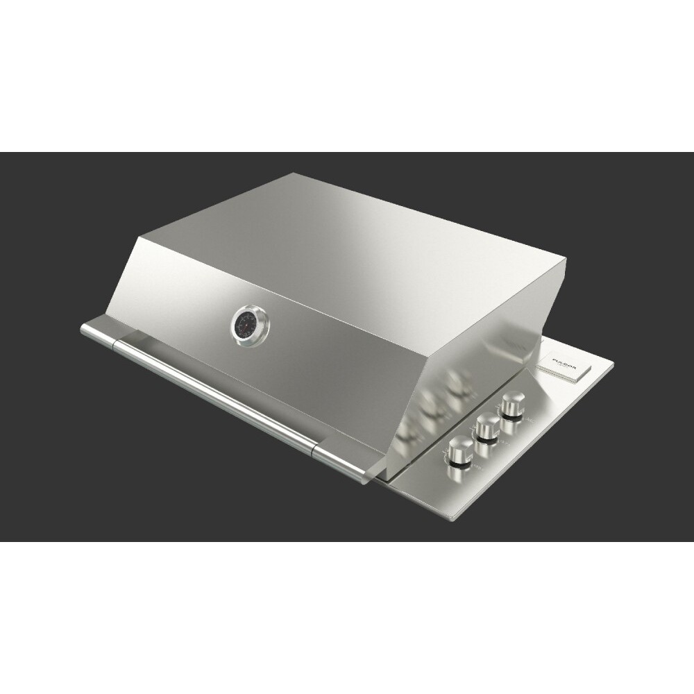 High lid for Fulgor FOBQ HL 800 barbecues: the essential accessory for roasts and slow cooking