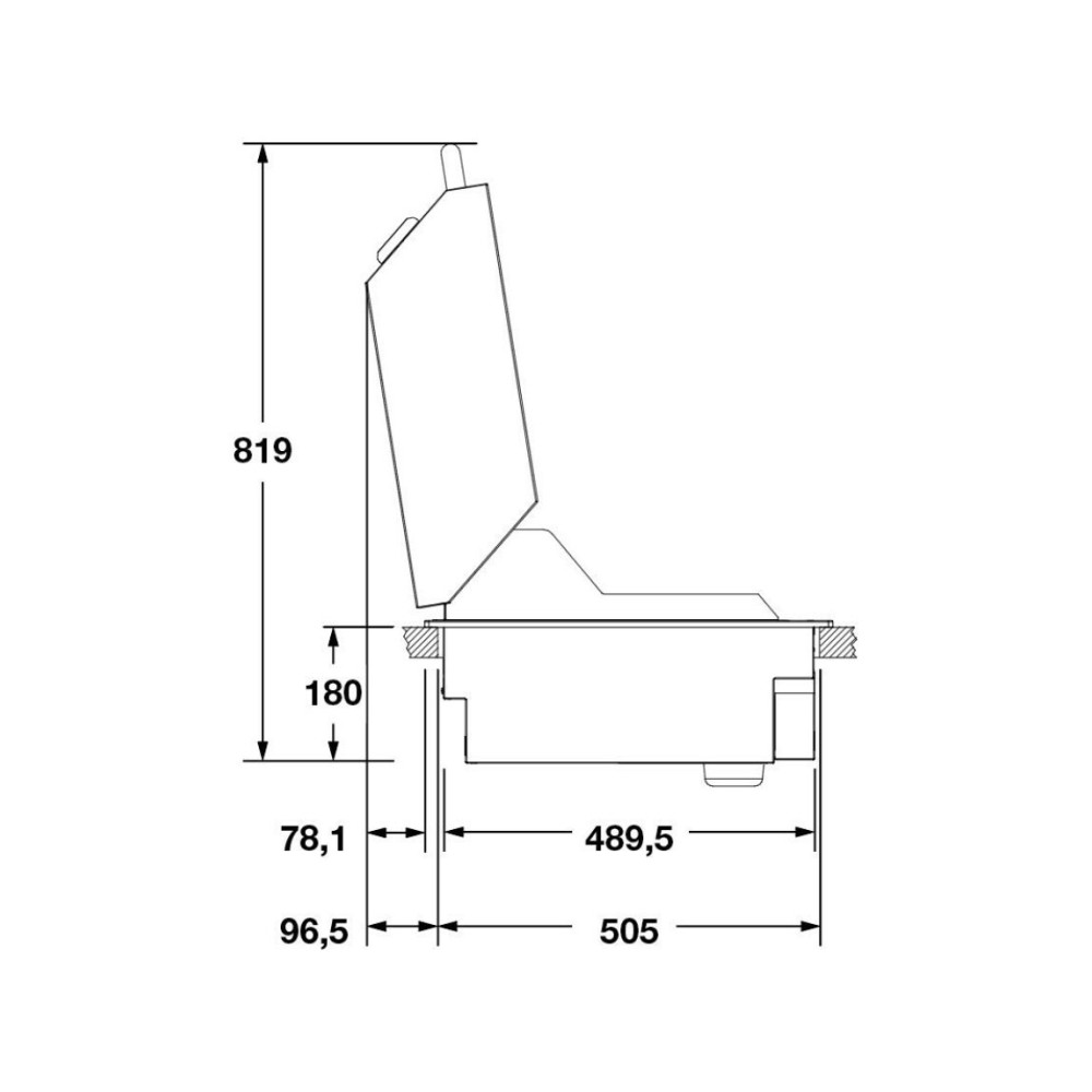 High lid for Fulgor FOBQ HL 800 barbecues: the essential accessory for roasts and slow cooking
