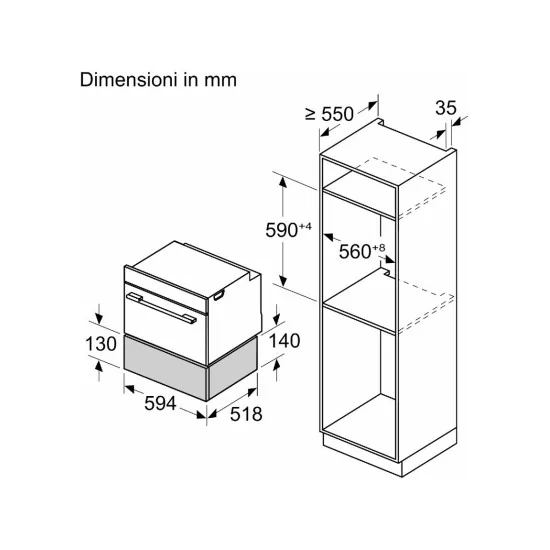Einbau-Wärmeschublade von Bosch