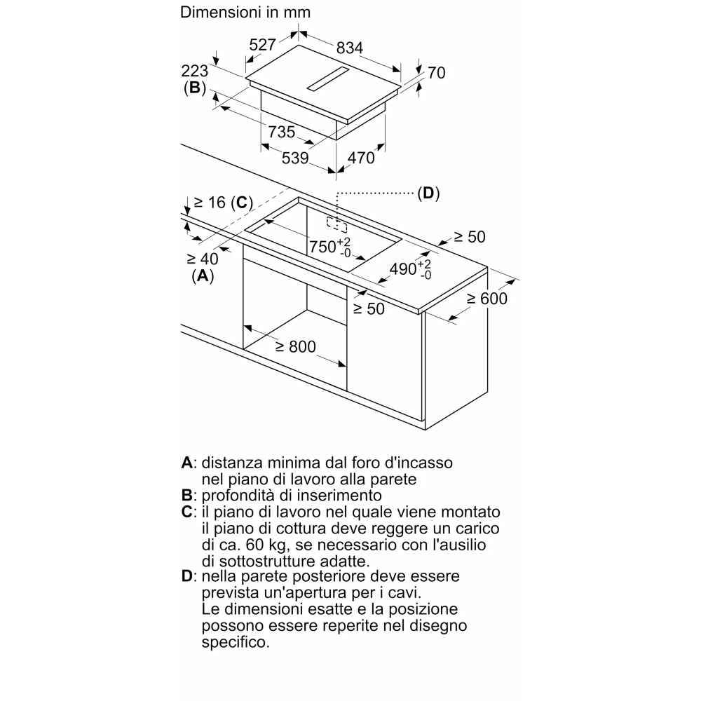 弹性设计 80厘米 Neff V68YX4C0 集成通风,TwistPadfire, PowerBoost