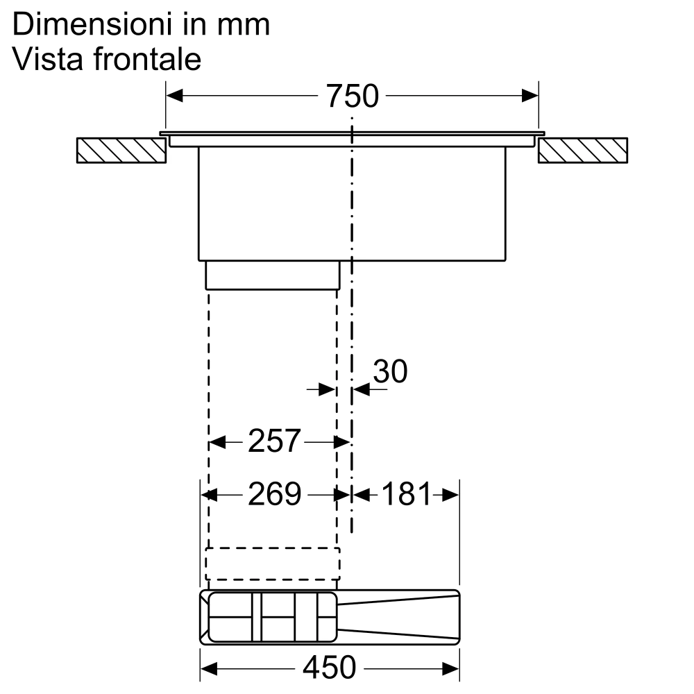 Flex Design 80 cm Induktionsplatte Neff V68YX4C0 | Integrierte Belüftung, TwistPad Feuer, PowerBoost