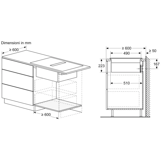 Гибкий дизайн 80 см Neff V68YX4C0 | Интегрированная вентиляция, TwistPad Fire, PowerBoost