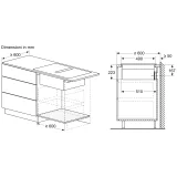 Flex Design 80 cm d'induction top Neff V68YYX4C0 | Aération intégrée, Feu TwistPad, PowerBoost