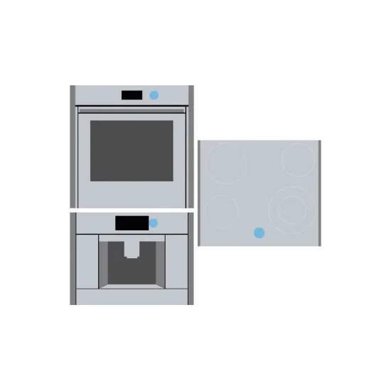 Bouton de commande magnétique amovible TwistPad Flex© Argent métallisé