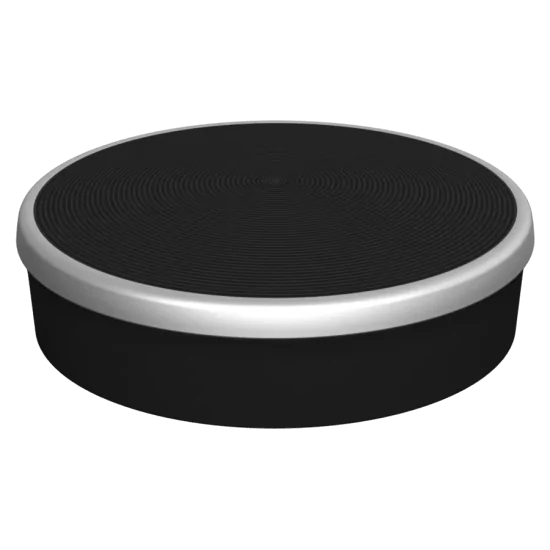 Bouton de commande magnétique amovible TwistPad Flex© Argent métallisé