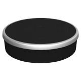 Abnehmbarer magnetischer Drehknopf TwistPad Flex© Silbermetallic