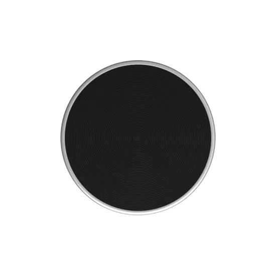 Abnehmbarer magnetischer Drehknopf TwistPad Flex© Silbermetallic