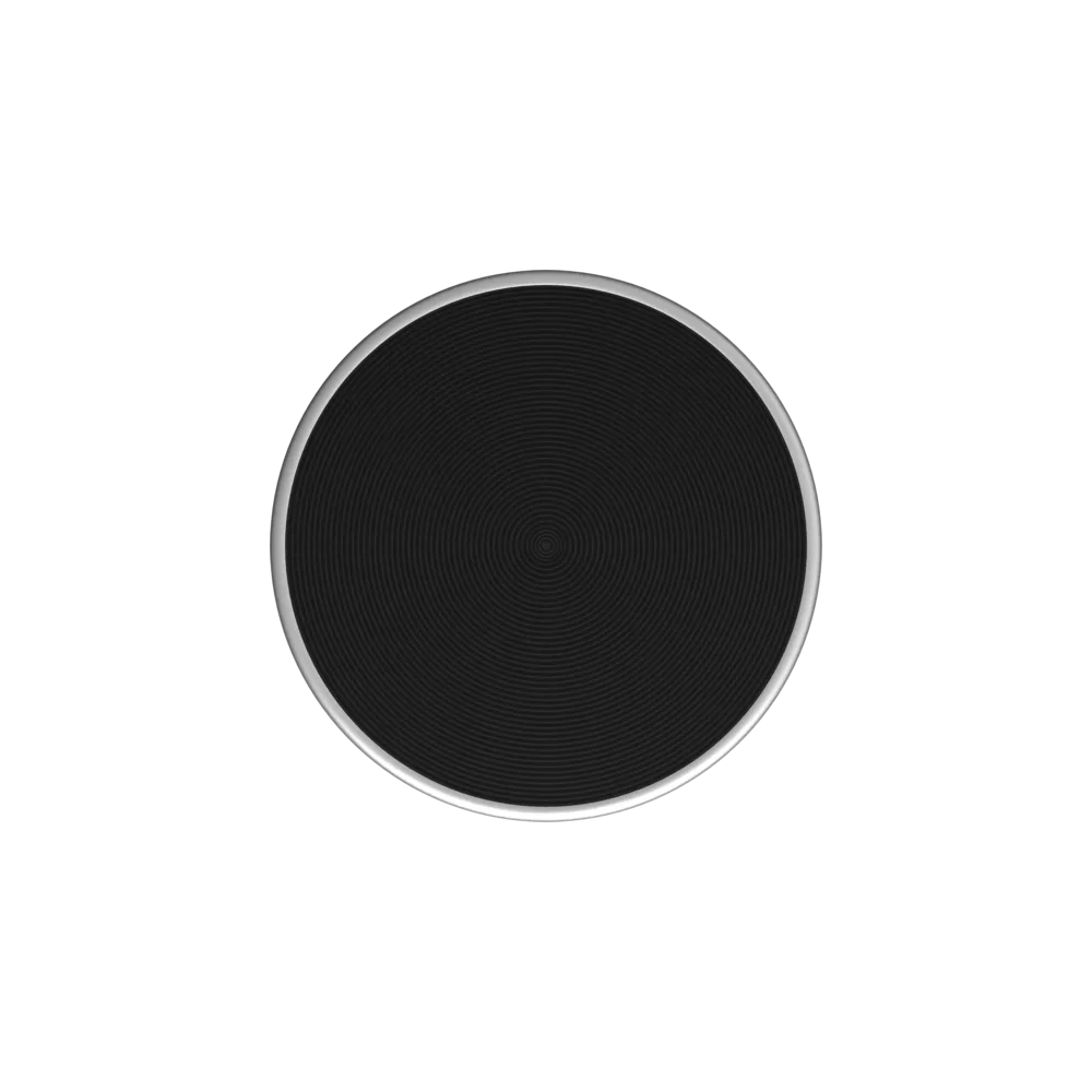 Bouton de commande magnétique amovible TwistPad Flex© Argent métallisé