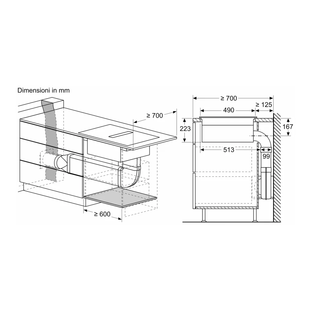 Neff V68AUX4C0 Induktionskochfeld mit integrierter Dunstabzugshaube - Graphitgrau | Kochen Sie mit Stil