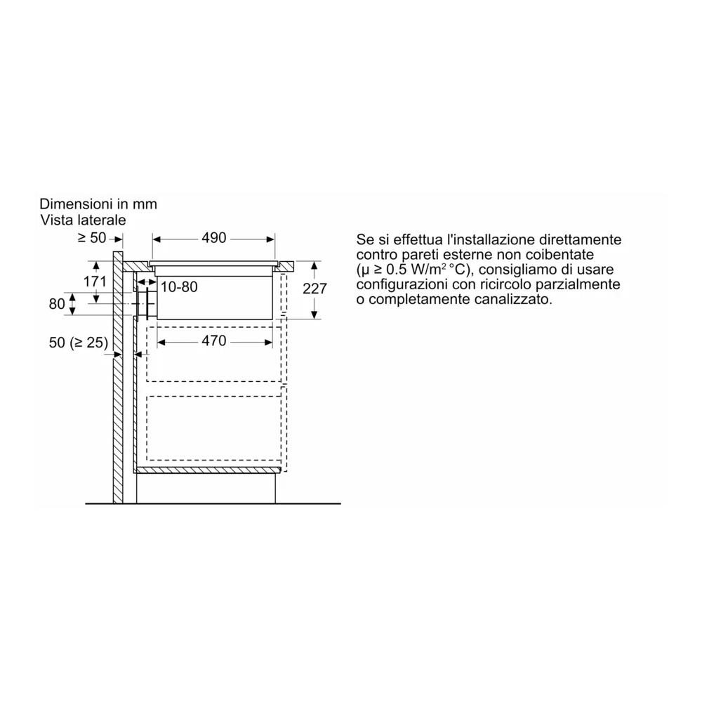 Neff V68PYX4C0:Induction hob withtegrated hood 80厘米