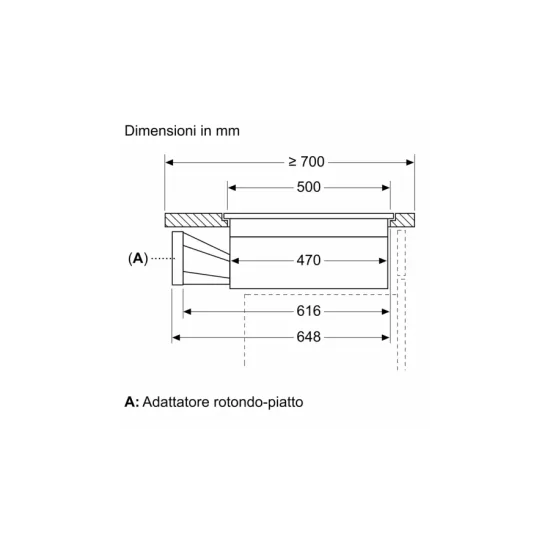 Neff V68PYX4C0 : Plaque à induction avec hotte intégrée de 80 cm
