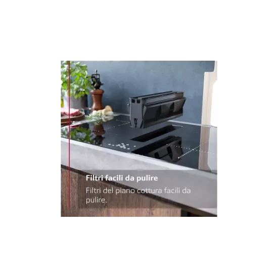 Neff V68PYX4C0: Индукционная варочная панель со встроенной вытяжкой 80 см