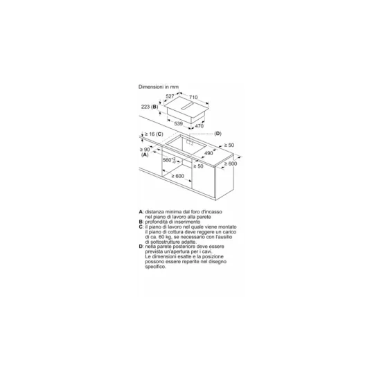 Neff V57THQ4L0: Induktionskochfeld mit integrierter 70-cm-Haube mit Profilen