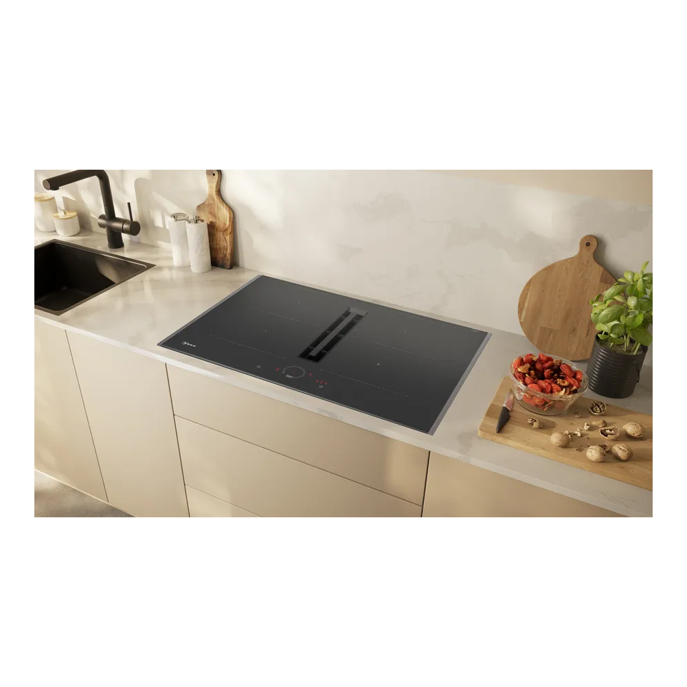 Neff V57THQ4L0: Piano cottura a induzione con cappa integrata da 70 cm con profili