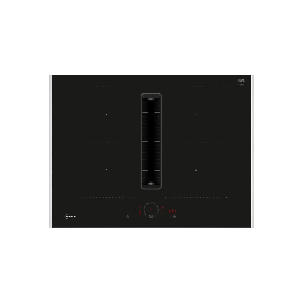 Neff V57THQ4L0: Induktionskochfeld mit integrierter 70-cm-Haube mit Profilen