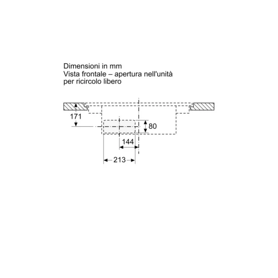 Neff V57PHQ4C0: индукционная плита со встроенным капотом 70 см