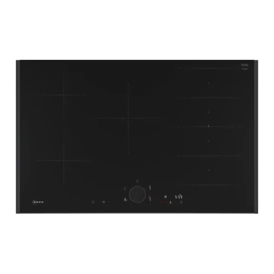 Scopri il nuovo Piano cottura a induzione 80 cm Nero della linea Neff con profili T68AUV4C0.