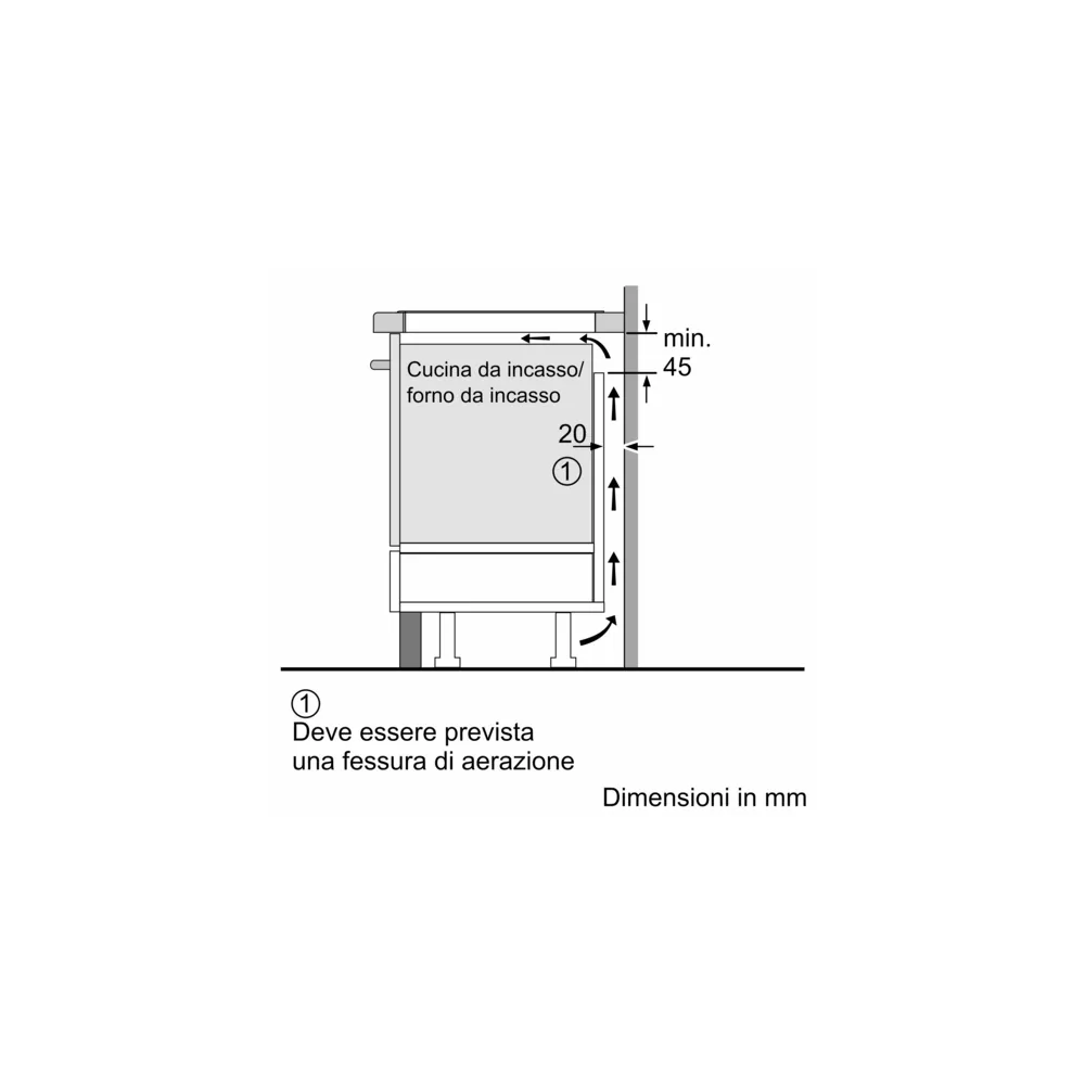 Piano induzione 60 cm Flex profili e Twistpad Graphite Grey